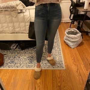 High rise skinny jeans
